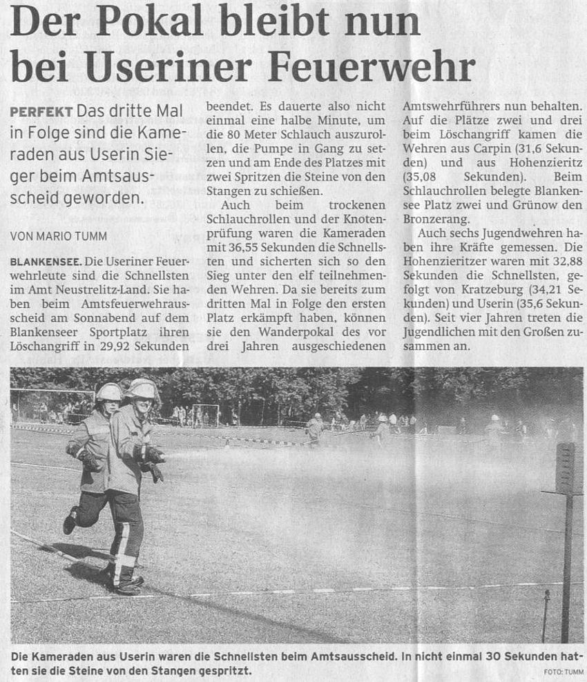 Nordkurier vom 12.6.2006