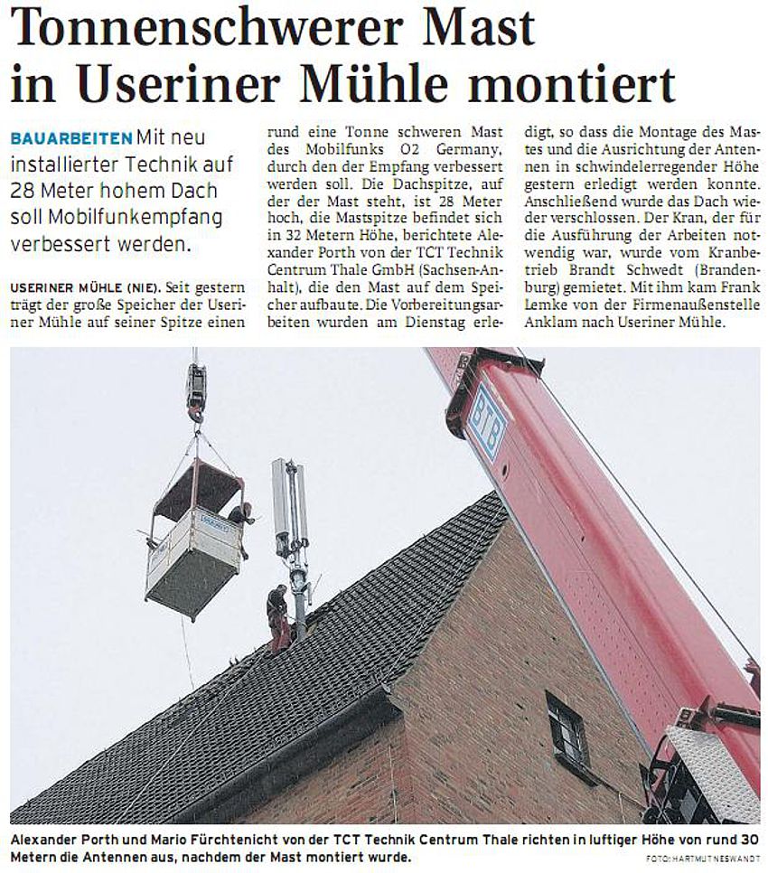 Nordkurier vom 16.10.2008