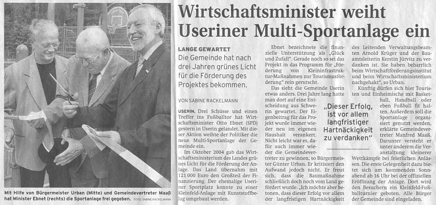 Nordkurier vom 24.5.2005
