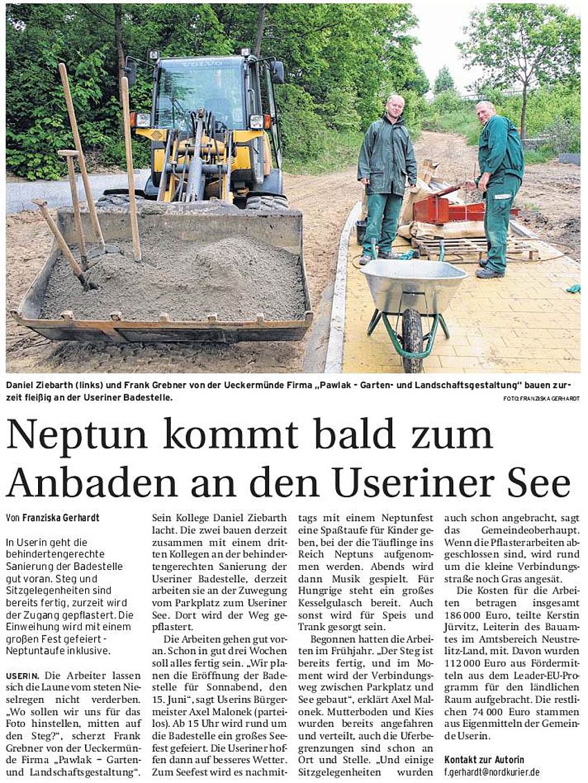 Nordkurier vom 23.5.2013
