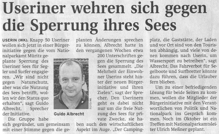 Nordkurier vom 13.10.2006