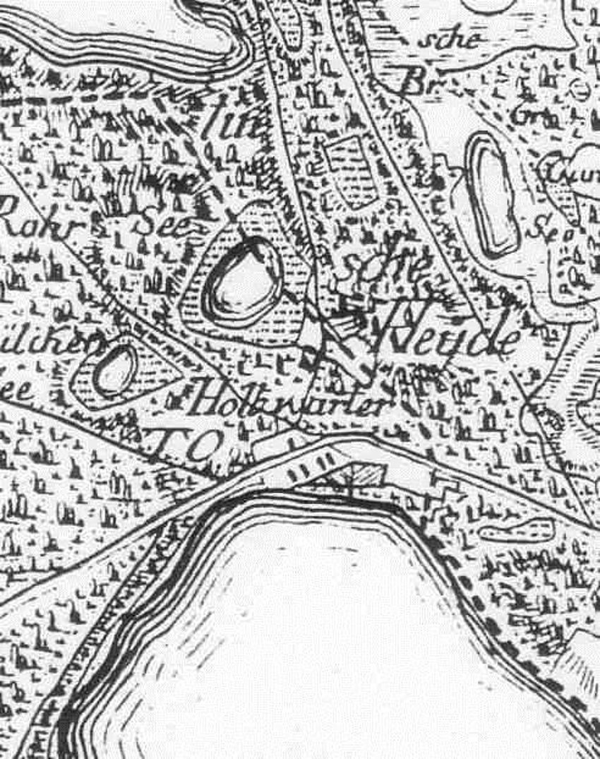 Abbildung 4: SCHMETTAU, F. W.C. VON (1780): Carte Chorographice et Militaire du Duché de Mecklenburg-Strelitz, 9 Sections. Berlin Nr. 1 Mecklenburgisches Landeshauptarchiv Schwerin, Kartenbestand