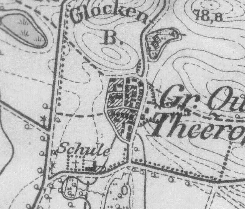 Karte 3: Topographische Karte 1:25.000 (Messtischblatt)  Nr. 1231 (2644) Neustrelitz, Ausgabe 1884